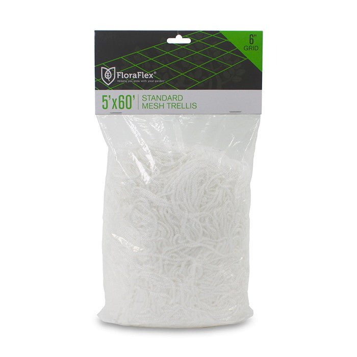 FloraFlex Mesh Trellis Net, 6 Inch Square, 5 Feet x 60 Feet - HydroPros
