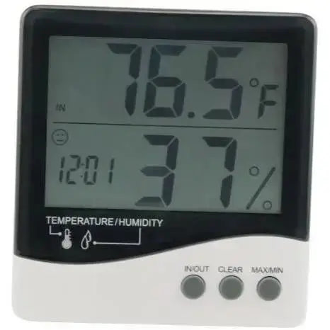 Grower's Edge Large Display Thermometer / Hygrometer - HydroPros