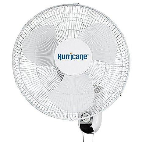 Hurricane Classic 16-Inch Wall Mount Oscillating Fan - HydroPros.com
