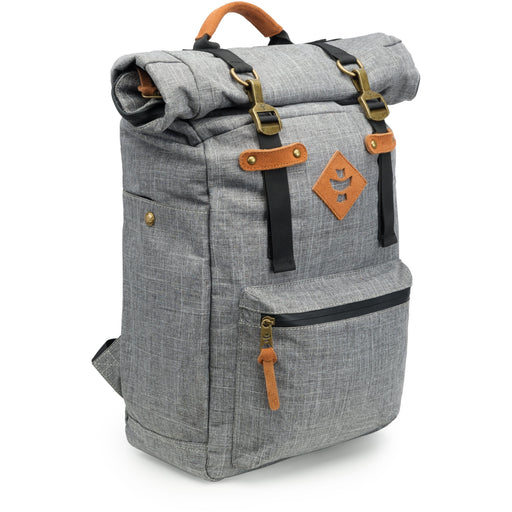 Revelry Supply The Drifter Rolltop Backpack, Crosshatch Grey - HydroPros.com