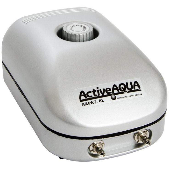 Active Aqua Air Pump, 2 Outlets, 3W, 7.8 L/min - HydroPros.com